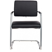 Кресло на полозьях "Бюрократ CH-271-V", кожзам, металл, черный