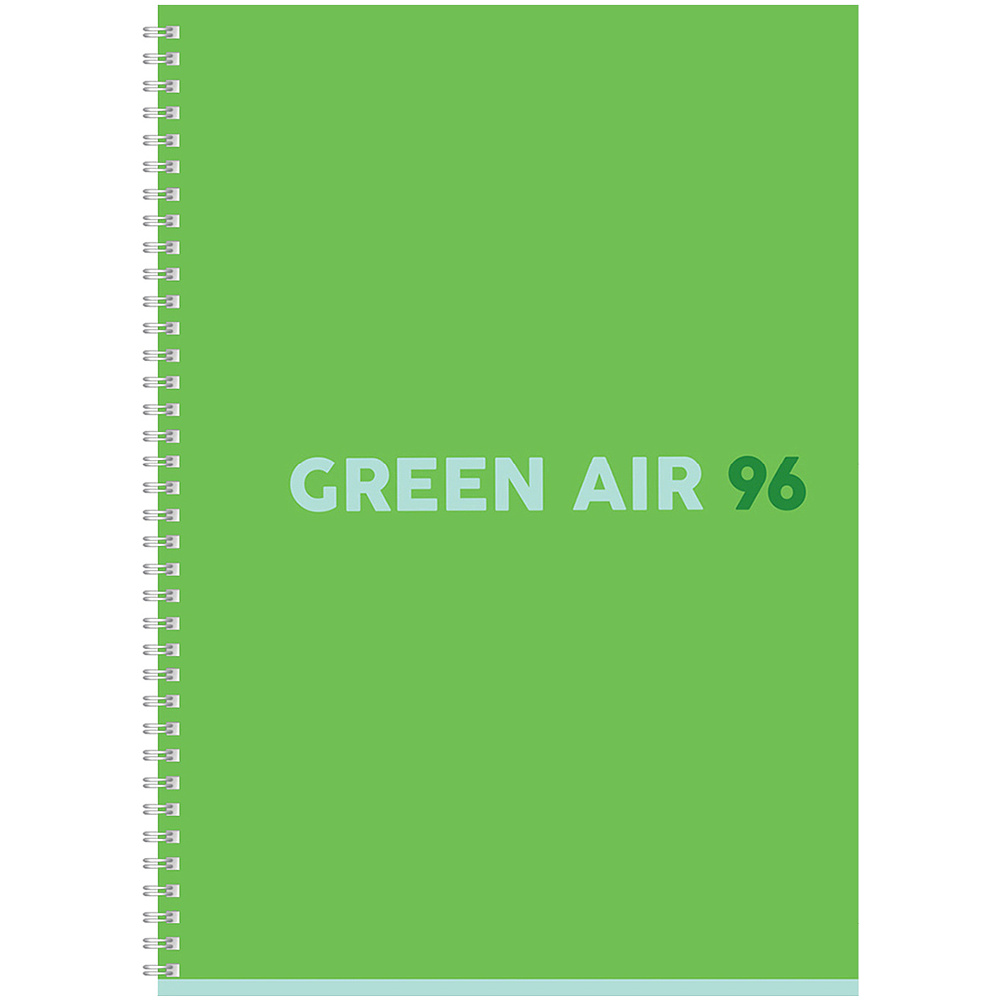 Тетрадь "Green air", А4, 96 листов, клетка, ассорти - 6