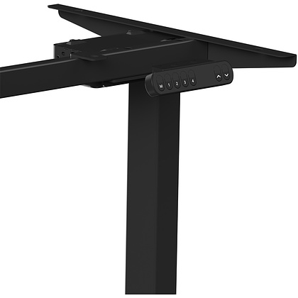 Стол с электроприводом WellDesk Prime 1300x675х18 черный/дуб термо черно-коричневый (9191461+9178193) - 6