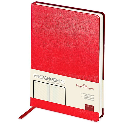 Ежедневник недатированный "Megapolis", А5, 320 страниц, красный