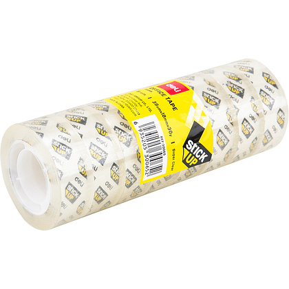 Клейкая лента прозрачная "Deli", 8 штук, 18x27.4 мм/м - 3