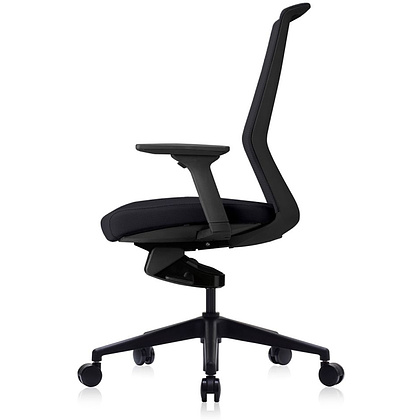 Кресло для руководителя Bestuhl "J1", сетка, ткань, пластик, черный  - 3