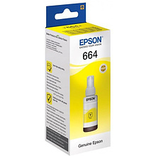 Контейнер с чернилами Epson "T6644", 70 мл, желтый