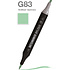 Маркер перманентный двусторонний "Sketchmarker Brush", G83 зеленая черепаха