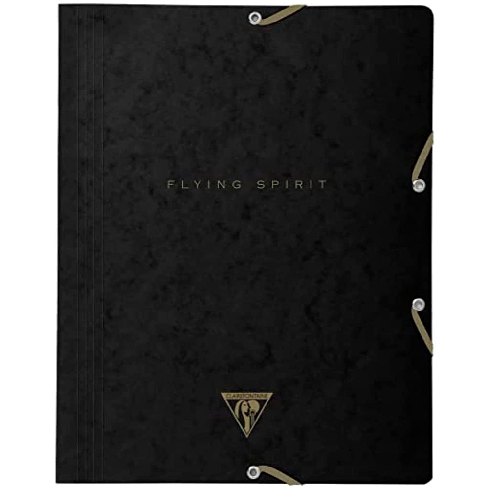 Папка на резинках "Flying Spirit", А4, 15 мм, черный