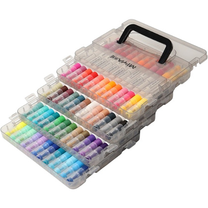 Маркеры художественные двухсторонние "Himi Miya", акриловые, набор, 24 цвета