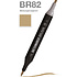 Маркер перманентный двусторонний "Sketchmarker Brush", BR82 бежевый кирпич