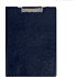 Планшет открывающийся с зажимом, A4, винил, синий
