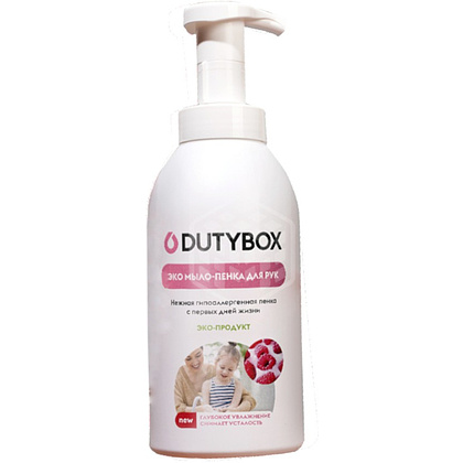 Мыло-пена Dutybox Малина в сливках, экологичное, 500 мл