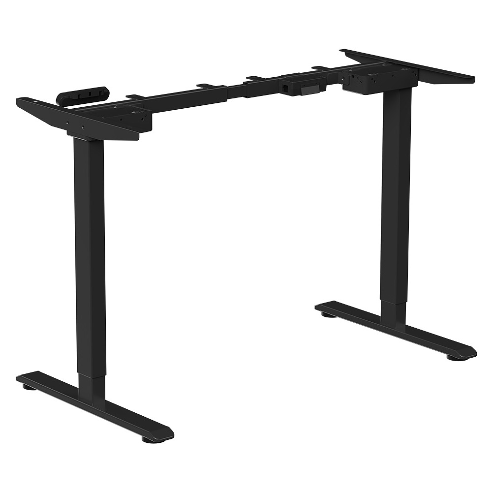 Стол с электроприводом WellDesk Prime 1300x675х18 черный/дуб денвер трюфель (9191461+9072454) - 5