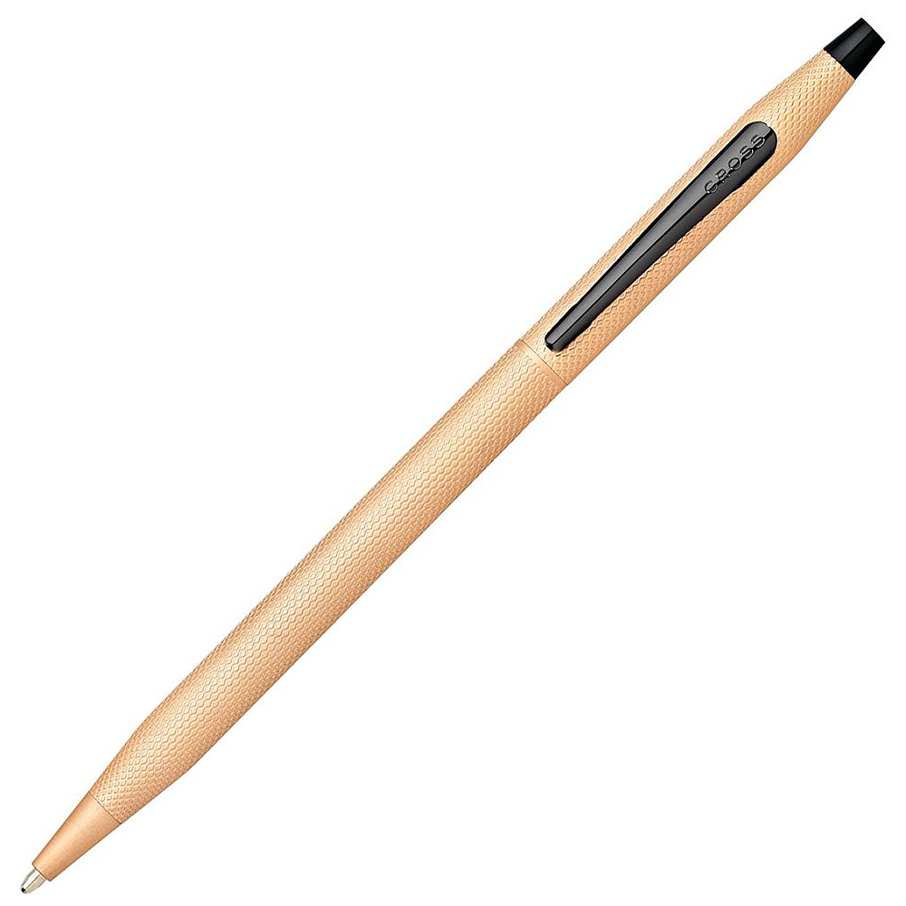 Ручка шариковая автоматическая "Cross Classic Century Brushed Rose-Gold PVD", 0.7 мм, розовое золото, черный, стерж. черный - 2