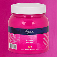 Краски акриловые "Ладога", 335 розовая светлая, 220 мл., банка