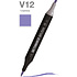 Маркер перманентный двусторонний "Sketchmarker Brush", V12 голубика