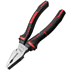 Плоскогубцы "Deli" 180 мм., усиленные, черный, красный