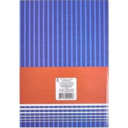 Книга канцелярская, A4, 100 листов, клетка, синий, красный - 4