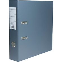 Папка-регистратор "OfficeStyle", А4, 75 мм, ПВХ Эко, серый