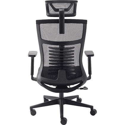 Кресло для руководителя EVOLUTION "FISHBONES", ткань, сетка, пластик, черный - 2