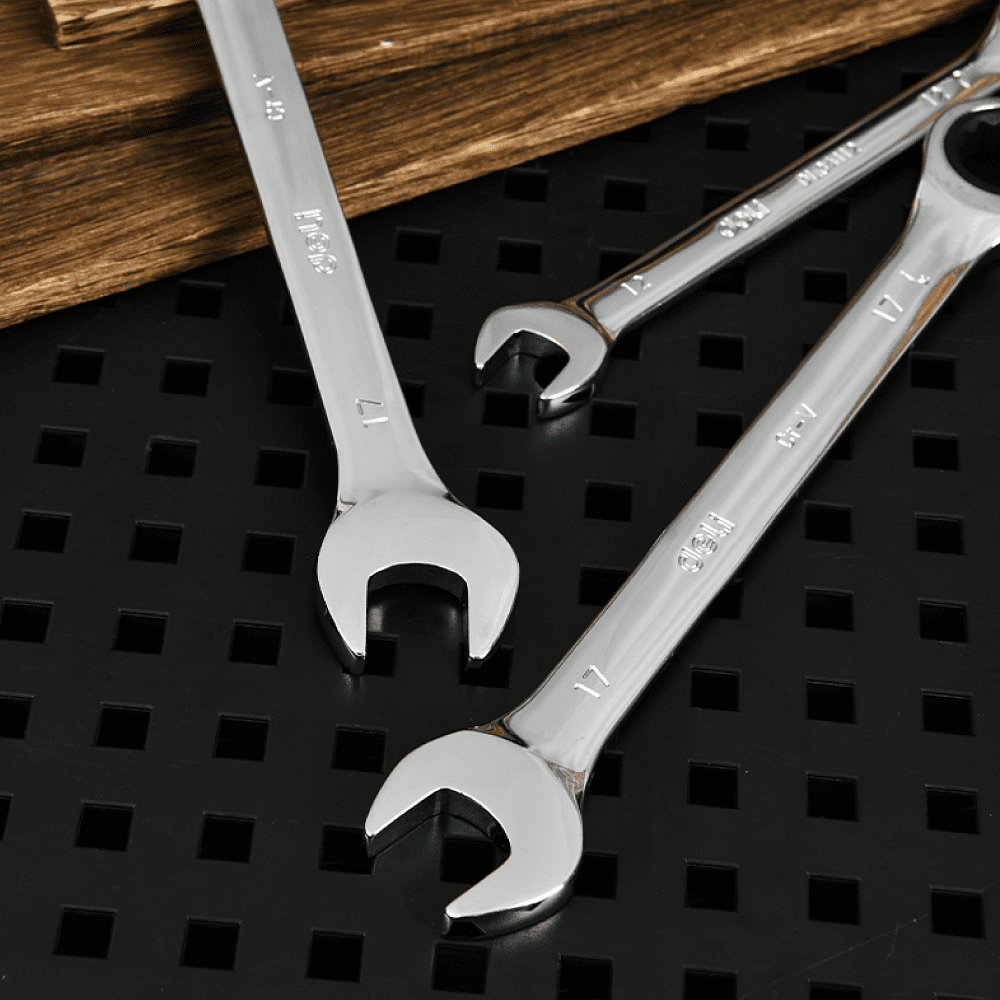 Ключ комбинированный Deli YS EDL34119, 19 мм, с трещоткой, 72 зуба - 4