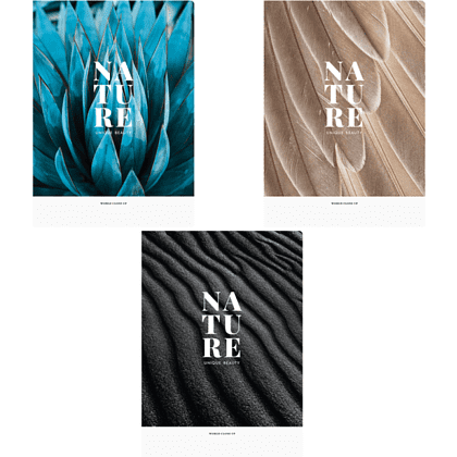 Тетрадь "Nature", А4, 48 листов, клетка, ассорти