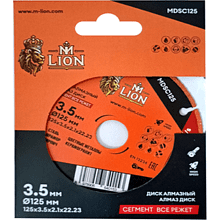Диск алмазный по керамике M-Lion, 125x22,23 мм