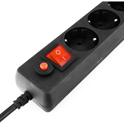 Сетевой фильтр Gembird "Гарнизон EHB-10", 3 м, черный - 3