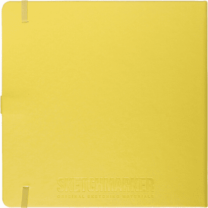 Скетчбук "Sketchmarker", 80 листов, 20x20 см, 140 г/м2, лимонный  - 2
