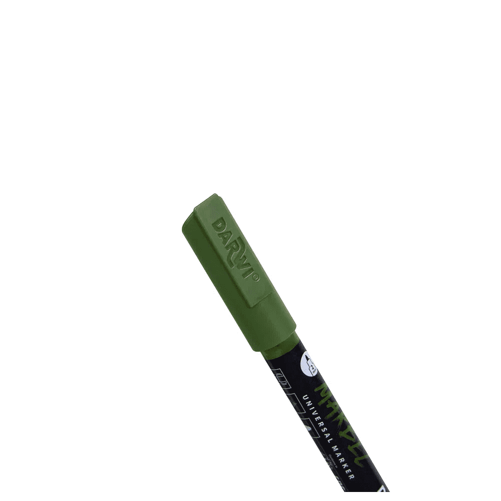 Маркер акриловый "Darwi.Marbel" 685, оливковый зеленый - 2