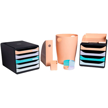 Модуль для бумаги горизонтальный "Aquarel", голубая пастель - 4