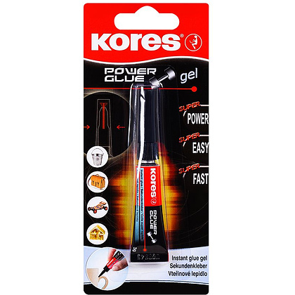 Клей универсальный "Kores Powerglue GEL", 3 г