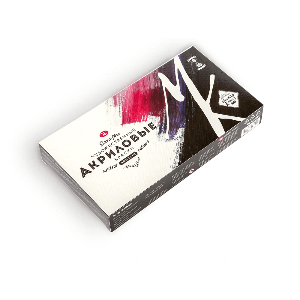 Краски акриловые Мастер Класс, 8 цвет, 18 мл. - 2