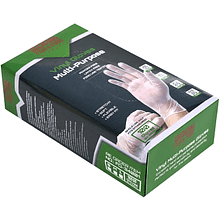 Перчатки виниловые одноразовые, р-р L, 100 шт/упак, прозрачный