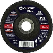 Круг лепестковый торцевой CUTOP, 125