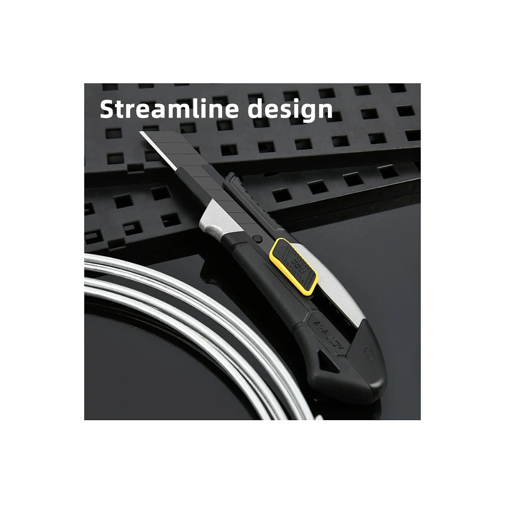 Нож универсальный "Deli DL4256", 18 мм, усиленный - 7