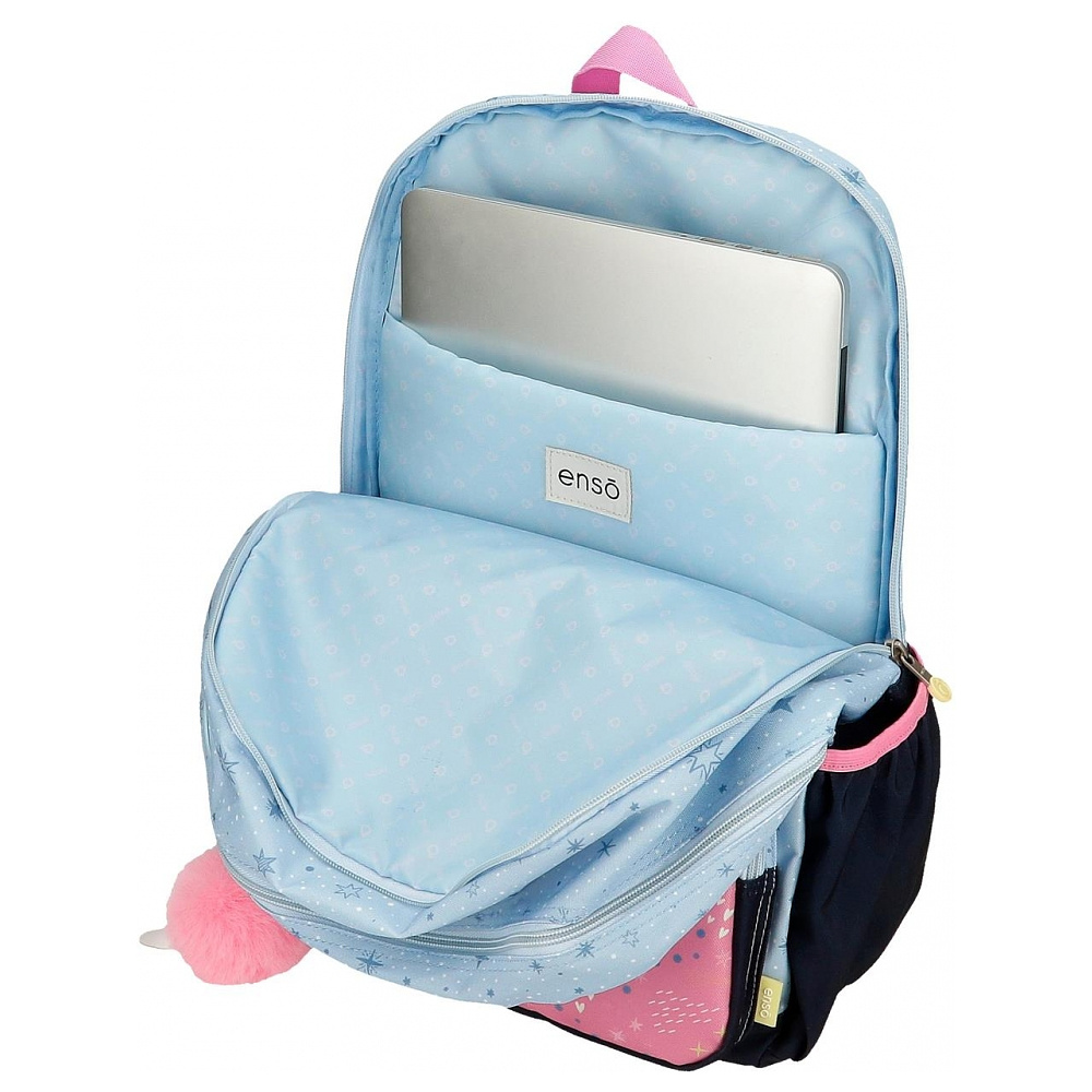 Пенал Enso "Dreams come true", 1 отделение, голубой, розовый - 4