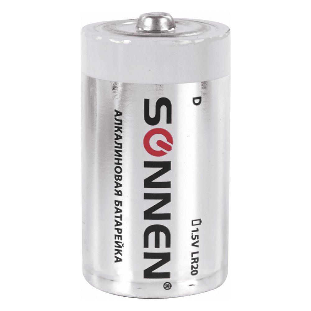 Батарейки алкалиновые Sonnen "LR20/D", 2 шт - 3