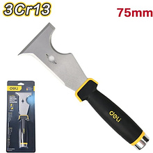 Шпатель-скребок многофункциональный Deli YS EDL-HD03, 75 мм, черный, желтый