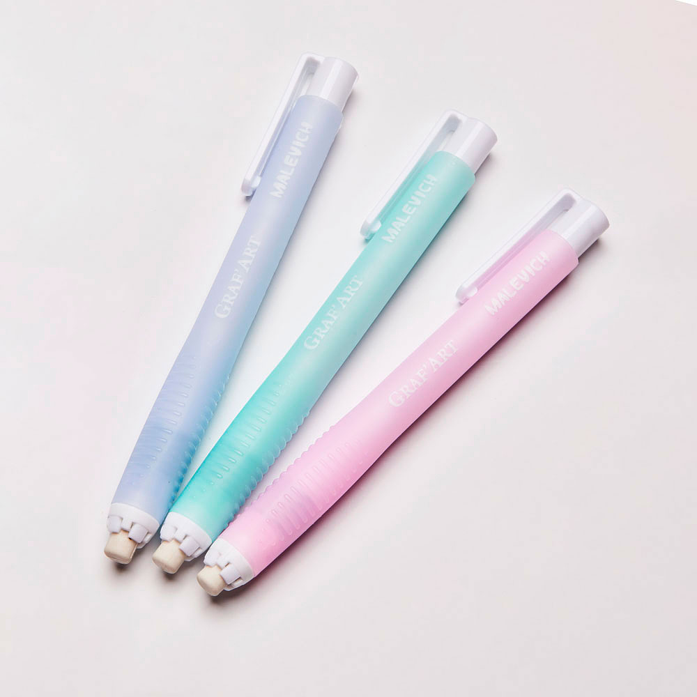 Ластик-ручка "Малевичъ", с запасным стержнем, лиловый - 3