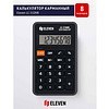 Калькулятор карманный Eleven "LC-310NR", 8-разрядный, черный - 2