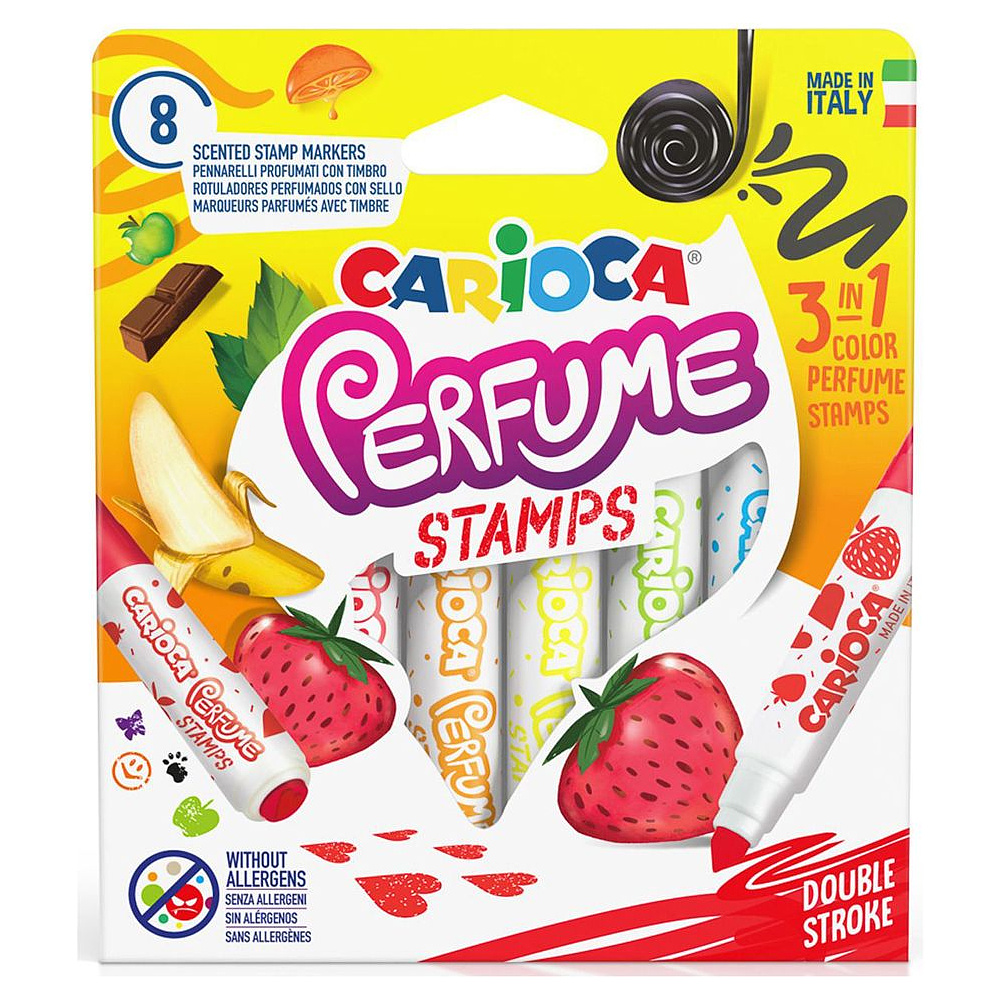 Фломастеры "Perfume Stamps" со штампами, 8 шт, -30%