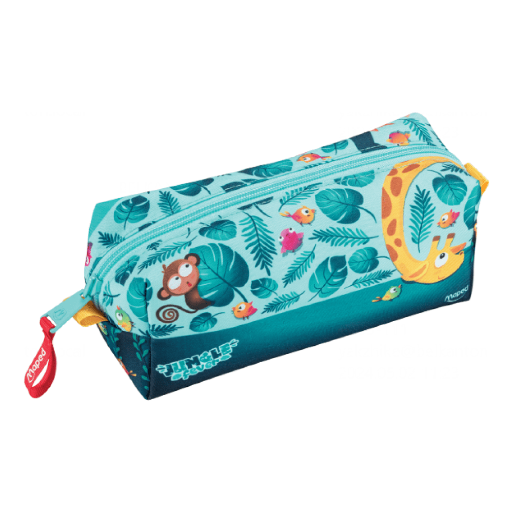 Пенал Maped "Jungle fever", 1 отделение, с наполнением