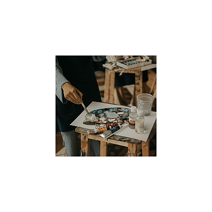 Краски акриловые "Ладога", 214 лимонная, 500 мл., банка - 4