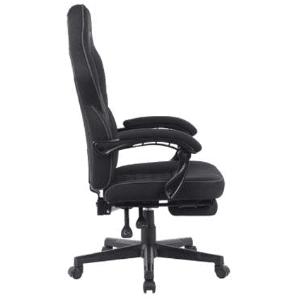 Кресло игровое BRAVE WS-5-1 Wong Black, ткань, черный - 3