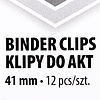Зажим для бумаги "Office Products", 41 мм, 12 шт, черный - 4