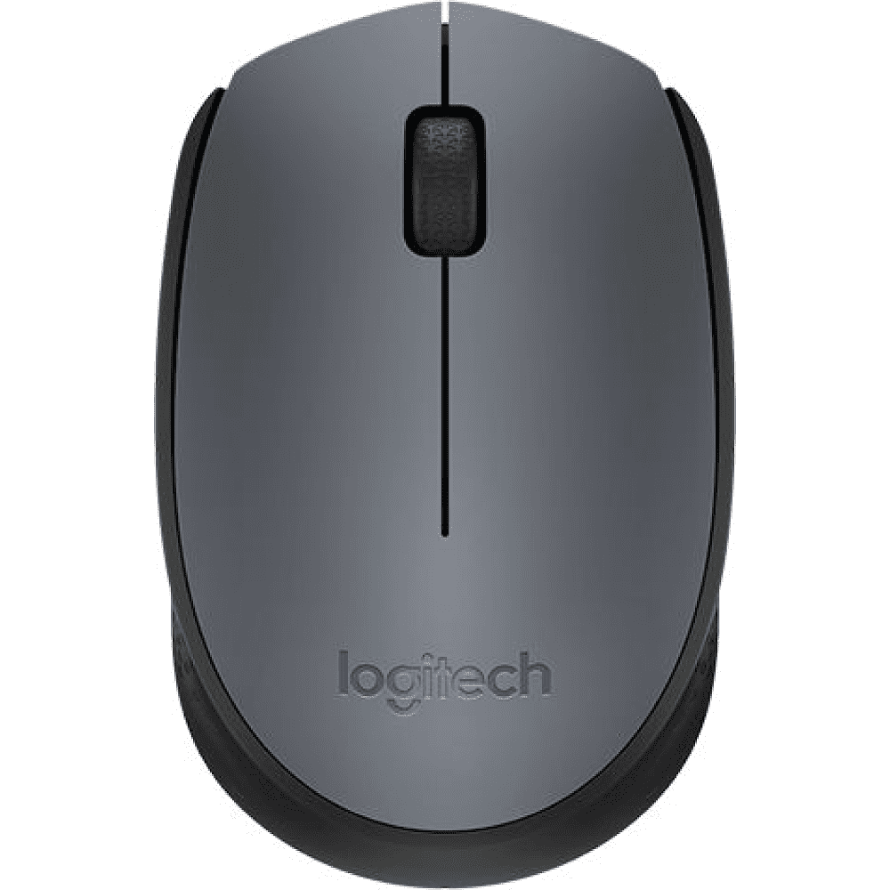Мышь Logitech "M170 Grey", беспроводная, 1000  dpi, 3 кнопки, серый