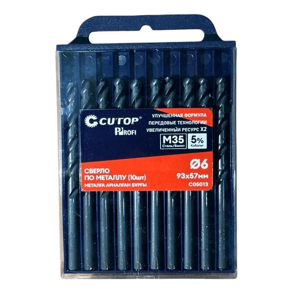 Сверло по металлу CUTOP Profi C05013, 6.0х93 мм, 10 штук