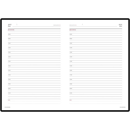 Ежедневник недатированный "Sidney Nebraska", А5, 272 страницы, красный - 2