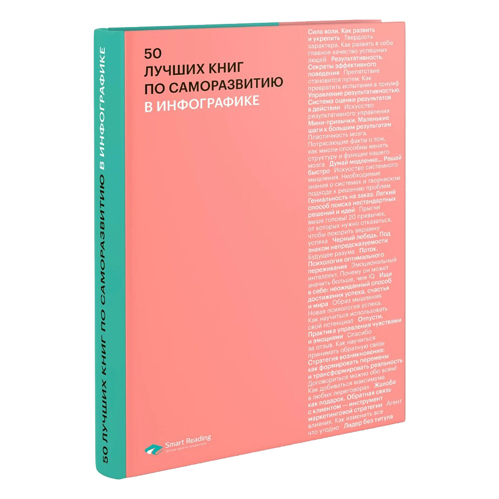 Книга-саммари "50 лучших книг по саморазвитию в инфографике"