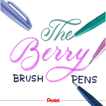 Маркер-кисть "Brush Sign pen. Berry", 4 шт