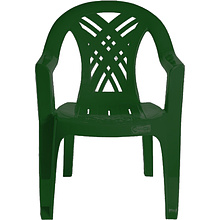 Кресло садовое №6 "Престиж-2", пластик, темно-зеленый
