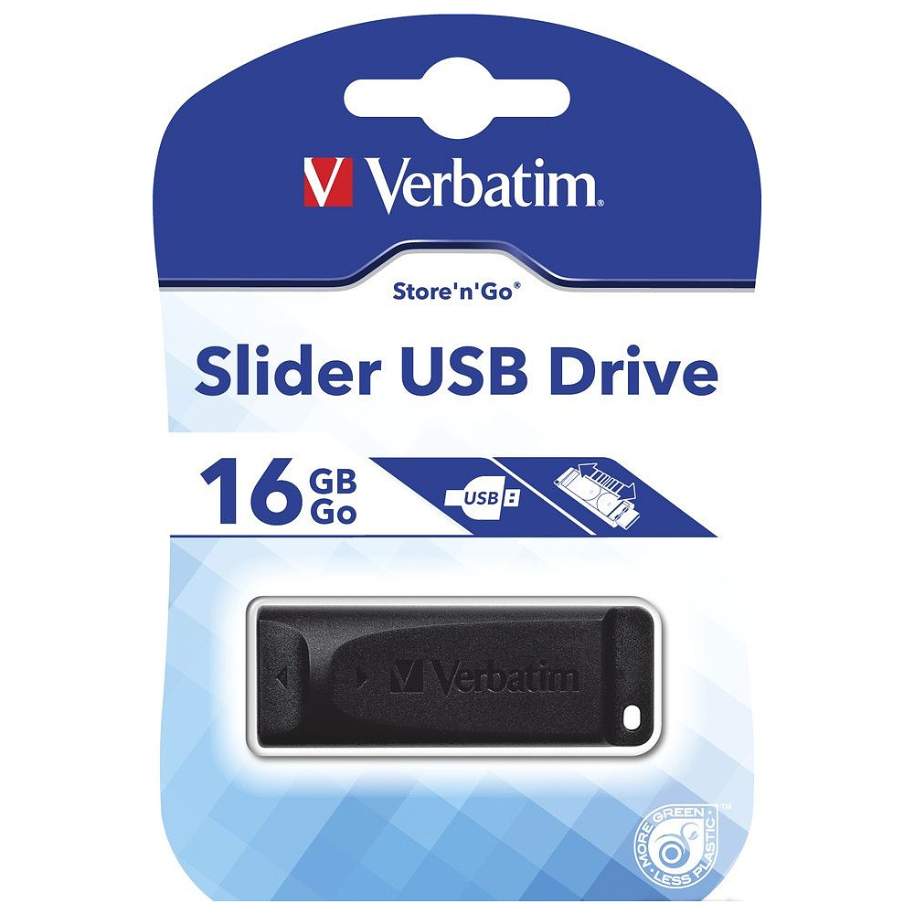 USB-накопитель "Slider", 16 гб, usb 2.0, черный - 4